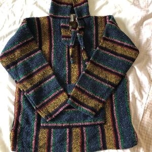Mexican Baja hoodie/poncho